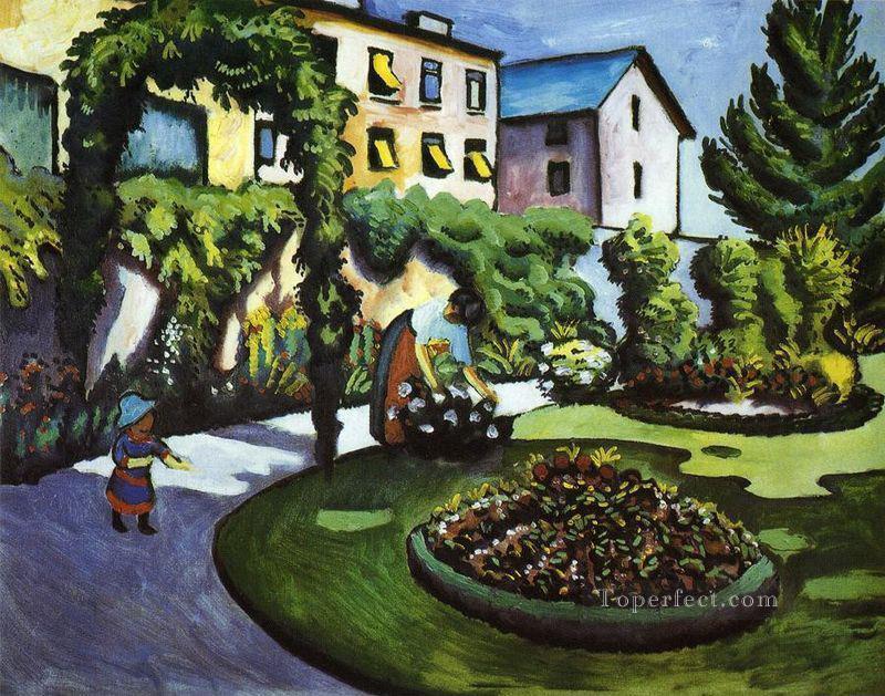 Garden Picture August Macke Oil Paintings